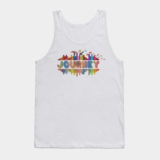 Tone Color Wave With Name-Journey Tank Top